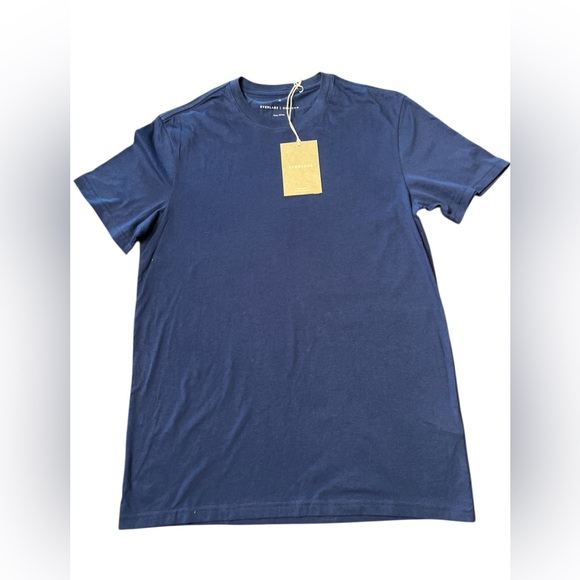 Everlane Men’s Essential 100% organic cotton crew neck tee midnight blue Size XS - Picture 1 of 7
